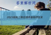 2023届高三联合测评卷物理答案