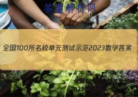 全国100所名校单元测试示范2023数学答案