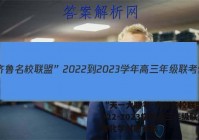 “天一大联考·齐鲁名校联盟”2022-2023学年高三年级联考化学试题答案