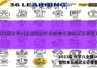 2023届 化学八全国100所名校单元测试示范卷答案