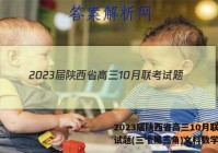 2023届陕西省高三10月联考试题(三个黑三角)文科数学答案