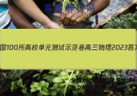 全国100所高校单元测试示范卷高三物理2023答案