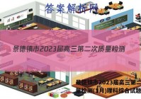 景德镇市2023届高三第二次质量检测(1月)理科综合试题答案