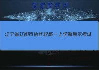 辽宁省辽阳市协作校高一上学期期末考试(23-224A)数学答案