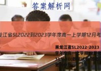 黑龙江省SL2022-2023学年度高一上学期12月考试(231353D)数学试卷 答案(更新中)