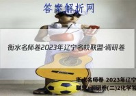 衡水名师卷 2023年辽宁名校联盟·调研卷(二)2化学答案