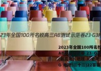 2023年全国100所名校高三AB测试示范卷 23·G3AB(新高考)·地理-R-必考-QG 地理(二十二)22答案