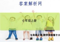 七年级上册,数学周报第十八期答案