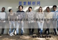 2023年湖北省孝感市高二1月期末考试物理答案