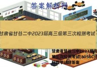 甘肃省甘谷二中2023届高三级第三次检测考试(8056C)理科数学试题答案