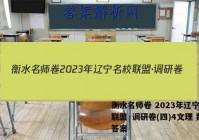 衡水名师卷 2023年辽宁名校联盟·调研卷(四)4文理 数学答案