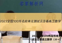 2023全国100所名校单元测试示范卷高三数学（十一）答案