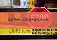 海淀八模 2023届高三模拟测试卷(三)3历史(山东)试题答案
