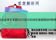 衡水金卷先享题 2023届分科综合卷 新教材A 物理(二)2答案