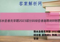 衡水金卷先享题 2023届分科综合卷 新教材B 物理(三)3答案