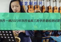 [陕西一模]2023年陕西省高三教学质量检测试题(1一)政治试卷答案