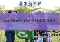 衡水名师卷 2023年辽宁名校联盟·调研卷(五)5文理 数学答案