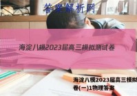 海淀八模2023届高三模拟测试卷(一)1物理答案