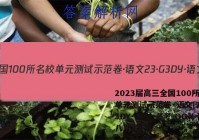 2023届高三全国100所名校单元测试示范卷·语文[23·G3DY·语文-必考-QG](十八)18答案