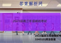 2023届高三年级模拟考试(233451D)政治答案