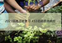 2023届高三总复习·XS3名师原创模拟(四)4历史试题答案