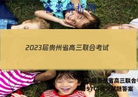 2023届贵州省高三联合考试(23-97C)语文试题答案
