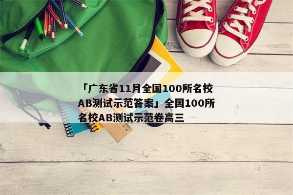 「广东省11月全国100所名校AB测试示范答案」全国100所名校AB测试示范卷高三
